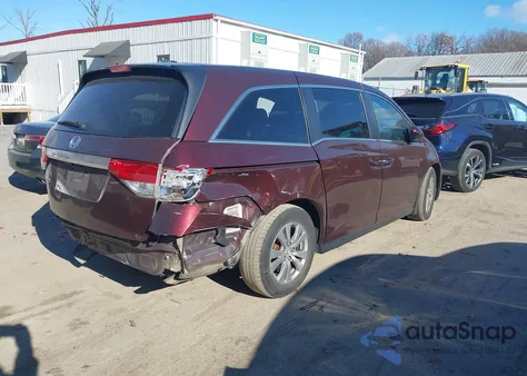 2014 Honda Odyssey Ex-L from USA, damaged, VIN 5FNRL5H65EB073197